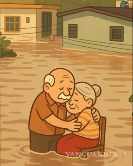 $!Fallece Doña Elodia, abuelita viral por abrazar a su esposo en plena inundación en Veracruz