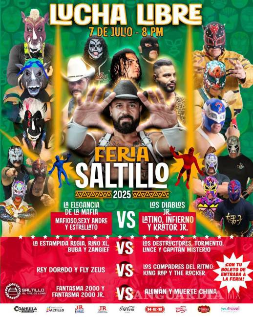 $!Rey Dorado y Fly Zeus protagonizarán un duelo aéreo frente a Los Compadres del Ritmo en el área de espectáculos.