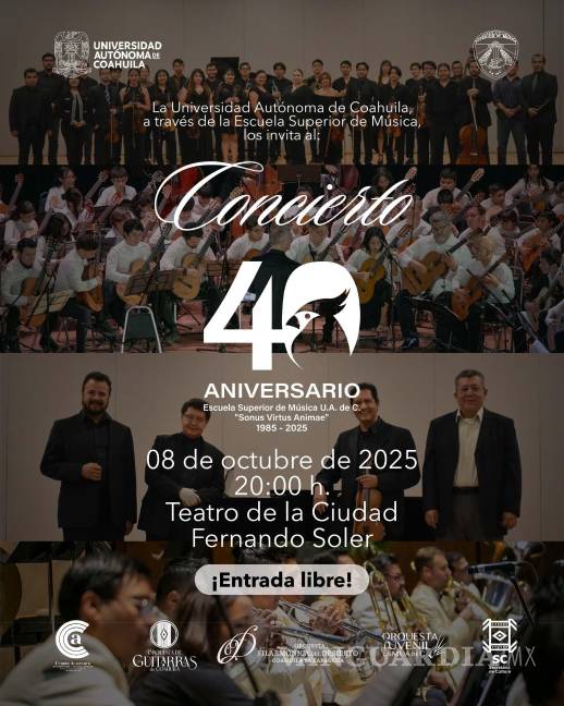 $!En el concierto participarán alrededor de 100 artistas en escena, mostrando el talento de la institución, detallaron.