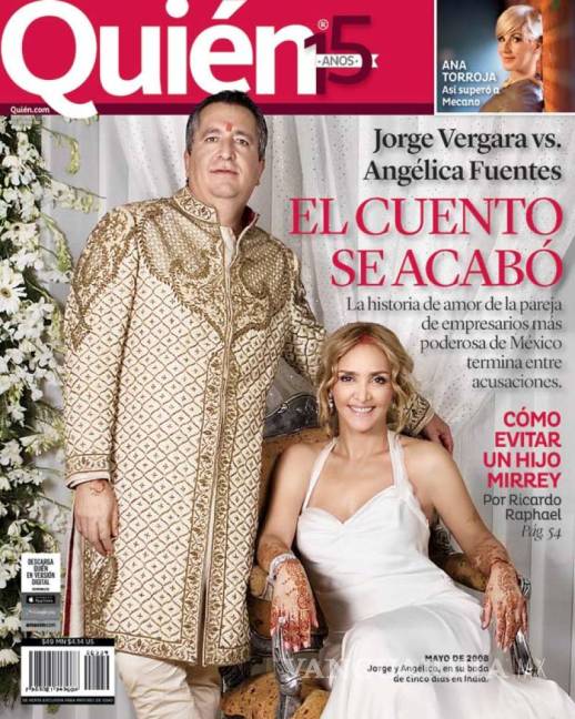 $!La historia de desamor de Jorge Vergara con Angélica Fuentes ¡su boda duró 5 días!