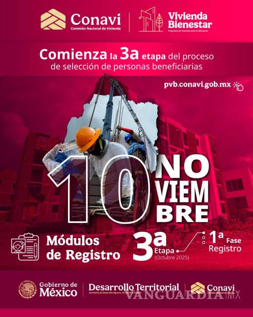 $!Conavi abrió la tercera etapa de registro para el Programa Vivienda del Bienestar.
