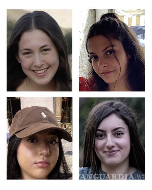 $!Las rehenes a liberar son (De izq a dcha y de arriba abajo) Naama Levy, de 20 años, Daniella Gilboa, de 20; Liri Albag, de 19 años; y Karina Ariev, de 20.