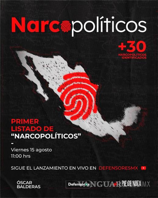 $!Crean plataforma que expone a políticos mexicanos vinculados con el crimen organizado