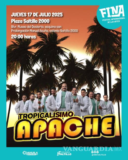 $!Este jueves, música y baile con Tropicalísimo Apache en la colonia Saltillo 2000