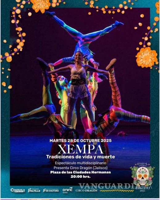$!“XEMPA, tradiciones de vida y muerte”, el espectáculo multidisciplinario del Circo Dragón de Jalisco, abrirá el Festival Ánimas del Desierto 2025 con acrobacia aérea, danza, teatro y música.