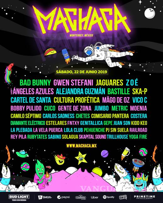 ¡Este es el Lineup oficial del Machaca!