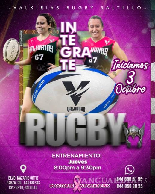 $!Valkirias Saltillo lanza equipo de rugby femenil y abren oportunidades para ex universitarias