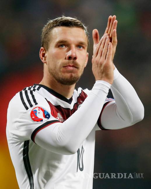 $!Podolski se despide de la selección alemana de fútbol