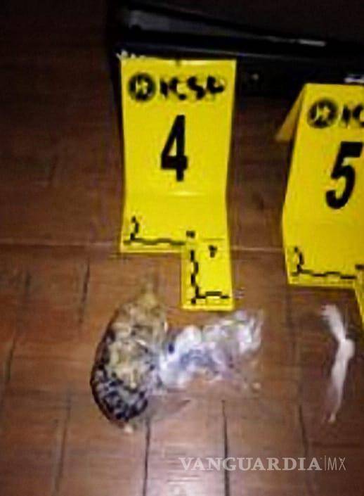 $!En la segunda ubicación se aseguraron dosis de marihuana y cristal, un DVR, un teléfono celular, una báscula digital y réplicas de armas largas.