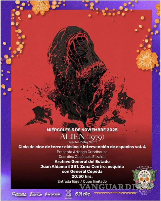 $!Saltillo se llena de terror: Ciclo de Cine llega al Panteón Santiago, Universidad Carolina, Parque Hundido y más