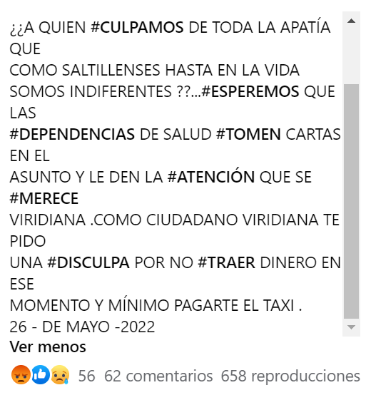 Saltillo: exhiben falta de atención en Cruz Roja; institución investiga el caso (video)