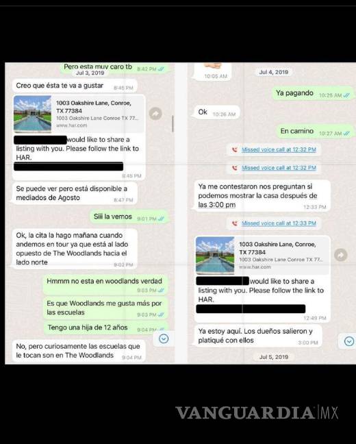 $!Mostró una conversación con un agente inmobiliario, para rentar dicha casa