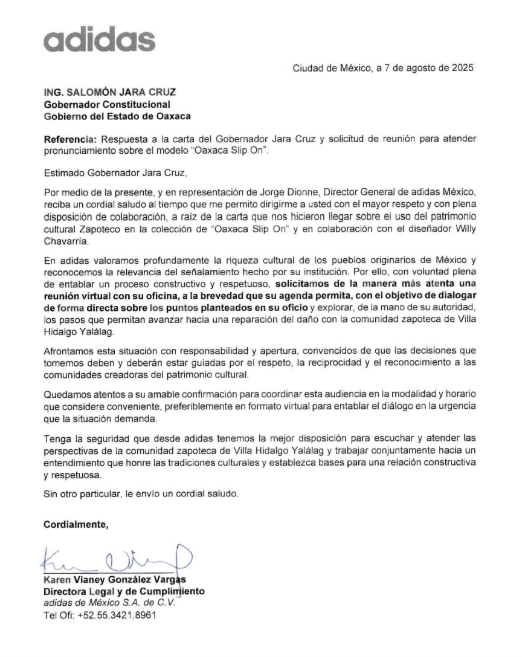 $!Adidas habló tras polémica por huaraches ‘Oaxaca Slip On’: ‘valoramos la riqueza cultural’