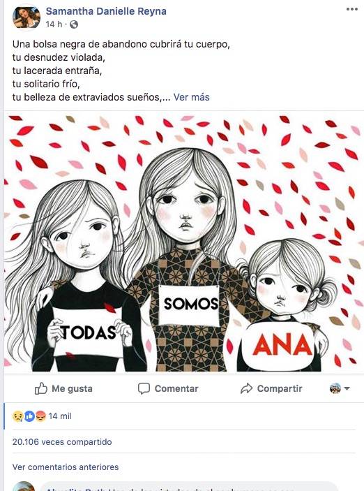 $!Dedican en redes poema a Anita, niña 8 años asesinada y raptada en NL