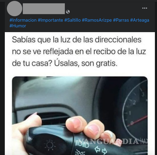 $!¿En Saltillo no saben usar las direccionales del auto? Usuarios en redes se quejan de la falta de cultura vial