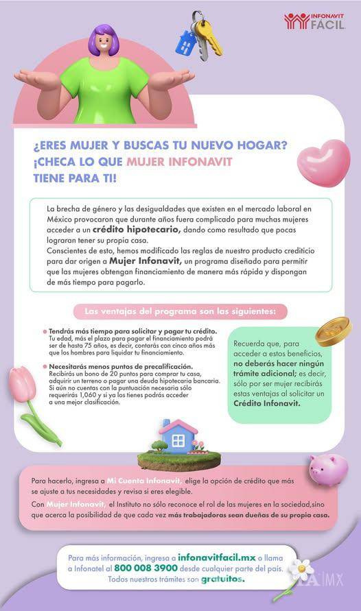$!¿Eres mujer y trabajas? Así puedes obtener tu crédito Infonavit más fácil, rápido y sin trámites extras