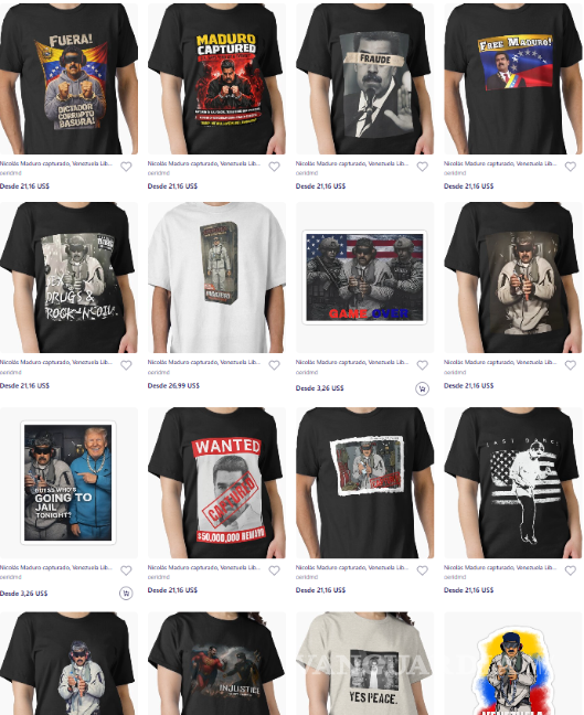 $!Nike y Origin: Detención de Nicolás Maduro, presidente de Venezuela, desata tendencia de ropa