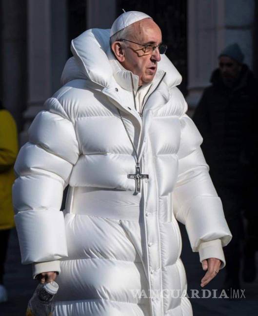 $!Se hace viral fotografía del papa Francisco vistiendo un lujoso abrigo. No obstante, se trata de un Deepfake.