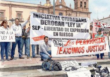 La prensa potosina se ha manifestado por las iniciativas impulsadas que han afectado el pleno ejercicio de la libertad de expresión.