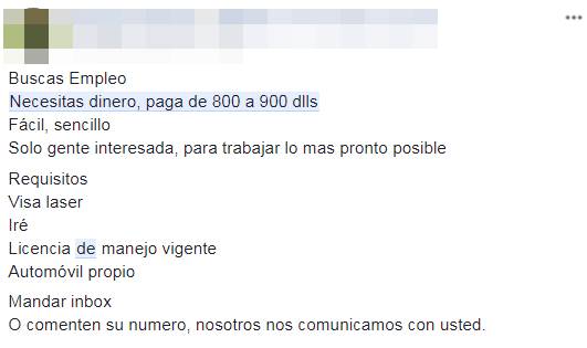 $!Narcos reclutan 'mulas' a través de redes sociales