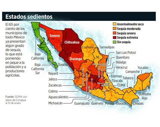 $!Empeora la sequía; sólo se podrán producir el 50% de los alimentos requeridos