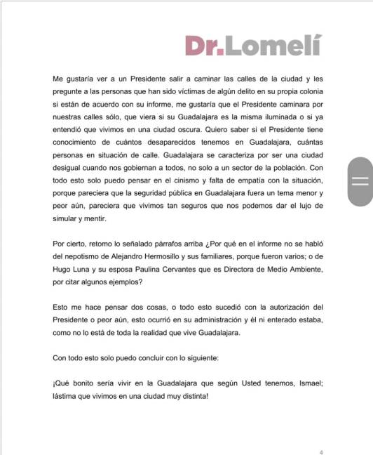 $!Carlos Lomelí, ex delegado de Jalisco, entrega dura carta a alcalde Ismael del Toro