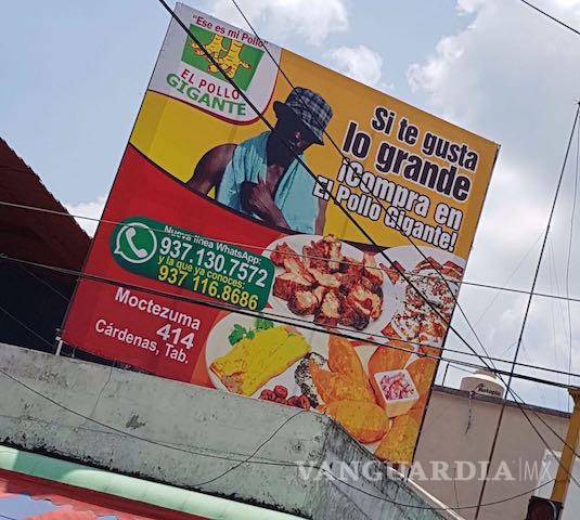 $!Aparece 'El negro de WhatsApp' en anuncio espectacular en Tabasco