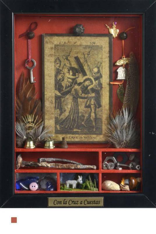 $!“Devociones Enclaustradas”, a cargo del arquitecto Arturo Villarreal Reyes utilizó la técnica del ensamblaje.