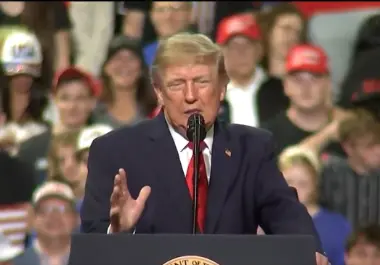 Donald Trump en un mitin en Ohio