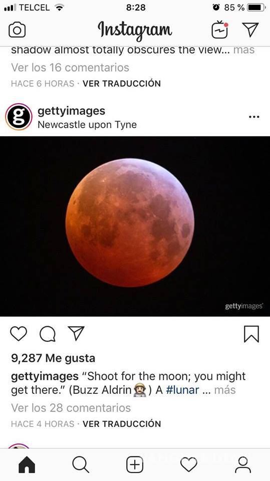 $!Así se vio la 'luna de sangre' en el mundo... y en Saltillo