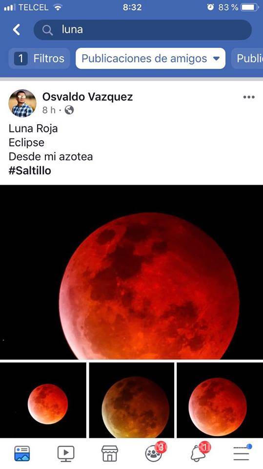 $!Así se vio la 'luna de sangre' en el mundo... y en Saltillo
