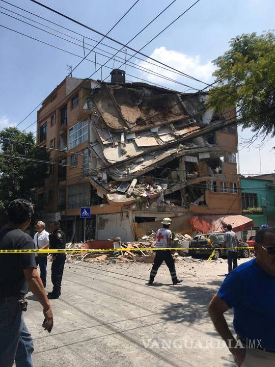 $!Fotos del desastre que dejó el sismo en la Ciudad de México
