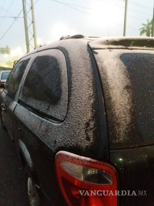 $!Reportan caída de aguanieve en Saltillo