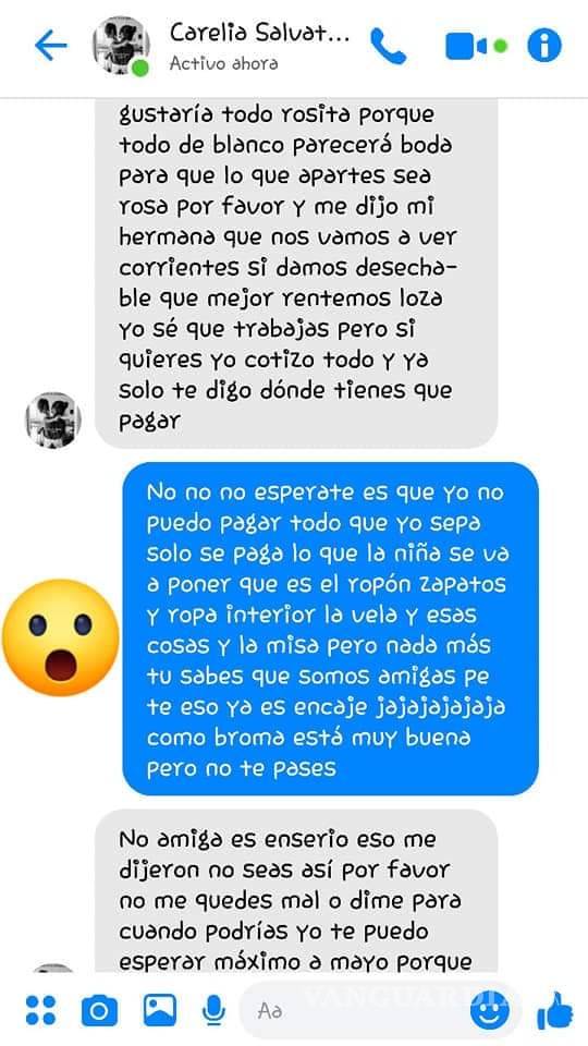 $!Mujer exige a madrina de bautizo que pague todo 'para que valga el compadrazgo'