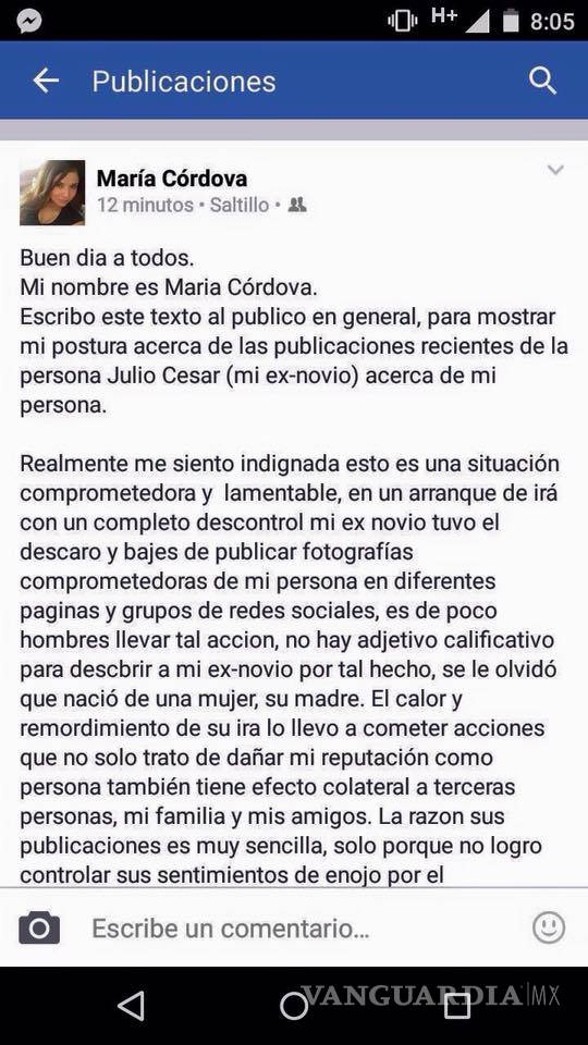 $!Denuncia amenazas de su exnovio en Facebook... y la mata