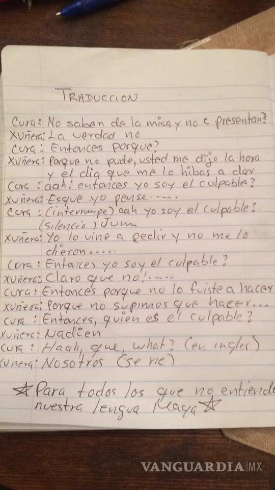 $!Quinceañera maya es humillada durante su misa por el sacerdote