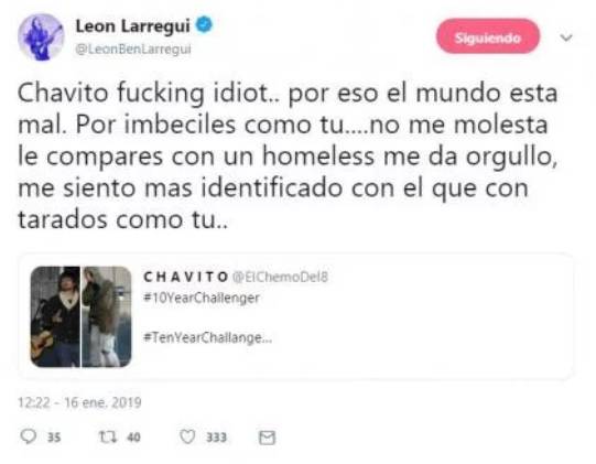 $!León Larregui explota contra sus seguidores por el #10YearChallenge