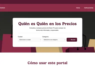 La herramienta digital permite consultar costos mínimos, máximos y promedio de productos en distintas tiendas, además de revisar cómo han cambiado sus precios antes de la temporada de ofertas de noviembre.