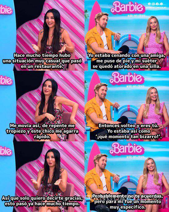 $!“Ah, sí, ok”, se limitó a responder el hombre que da vida a Ken en la cinta de Barbie