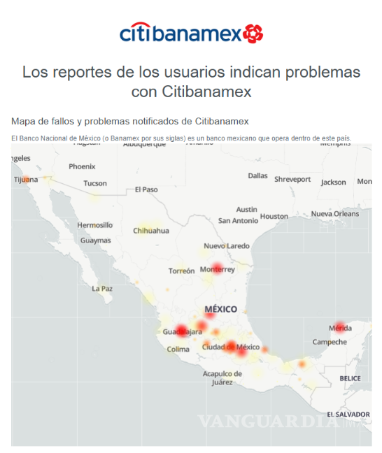$!Usuarios reportan caída masiva de Banamex en toda la República... y en plena quincena