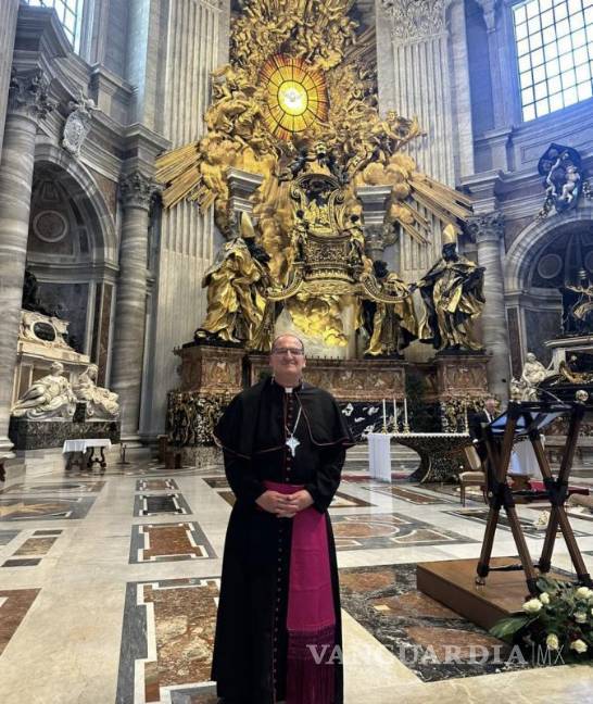 $!Hilario González en la Basílica de San Pedro durante su estancia en el Vaticano.