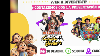 Los famosos payasos “Regalito” y el “Escuadrón Payasos” encabezan el elenco artístico que se presentará de manera gratuita en el sector de la colonia Tierra y Libertad.