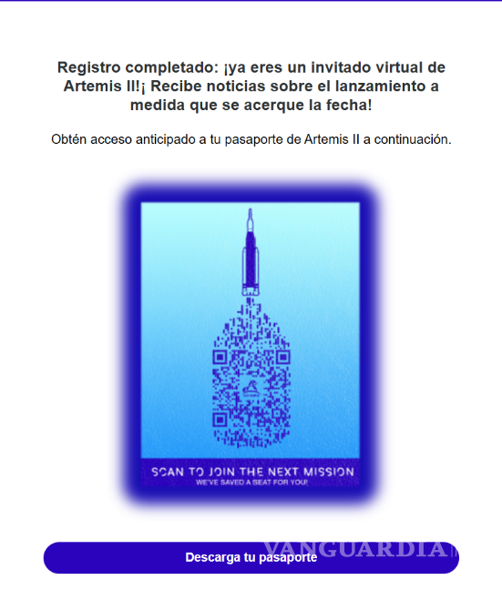 $!NASA te lleva a la Luna: así puedes enviar tu nombre al espacio en la misión Artemis II de 2026