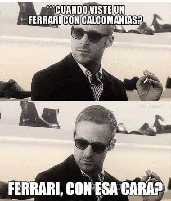 $!Un 'Ferrari con calcamonías': El meme que causó revuelo en redes sociales