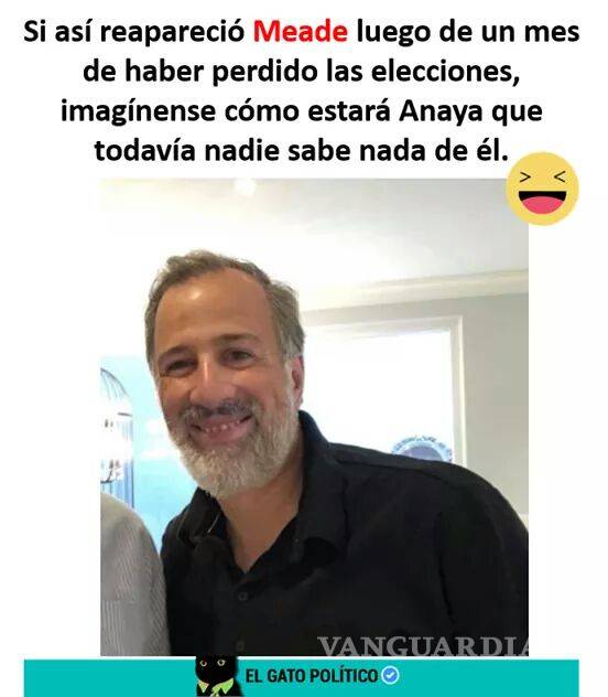 $!Meade reaparece con 'nuevo look' a casi un mes de la elección