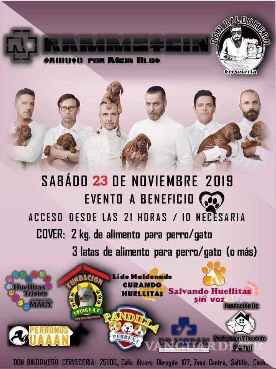 $!¿Te gustan los animales y el rock? Este evento a beneficio es imperdible y es en Saltillo