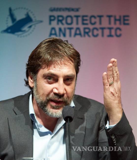 $!Promueve Bardem en Berlín protección del fondo marino de la Antártida