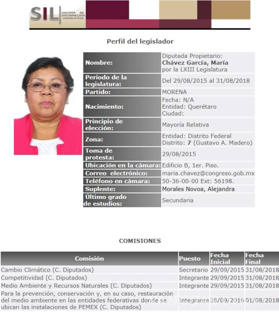 $!De vender lencería a diputada de Morena y ahora secretaria del Conacyt: María Chávez García