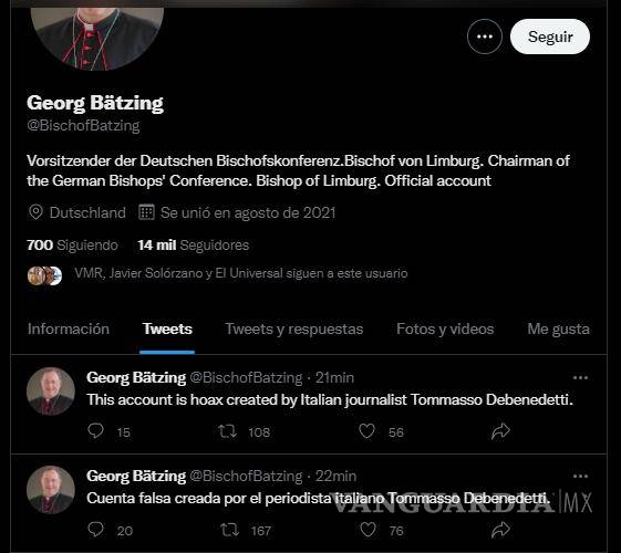 $!Muerte de Benedicto XVI, fake news creada por periodista italiano