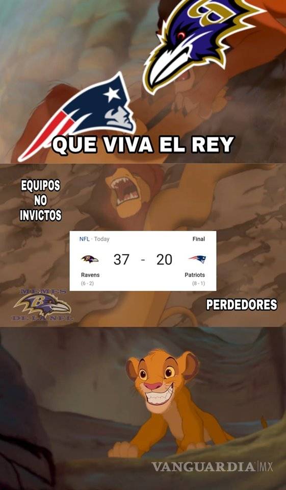$!Los memes de la derrota de los Patriots ante Ravens